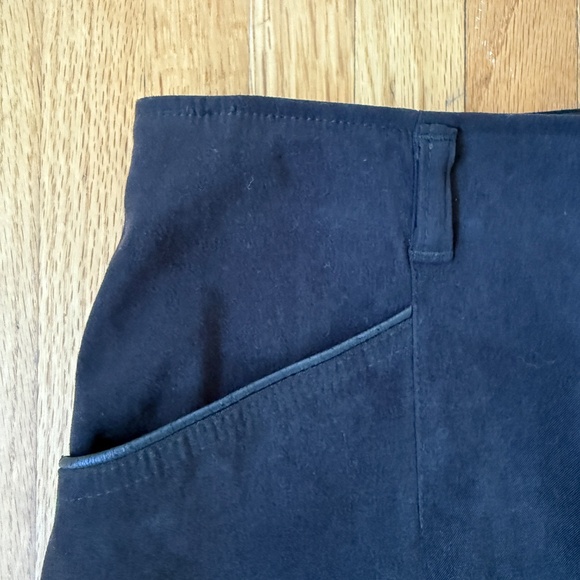 Vintage 90s Sleek high-waist midi pencil skirt in dark khaki 🖤 - Picture 8 of 11